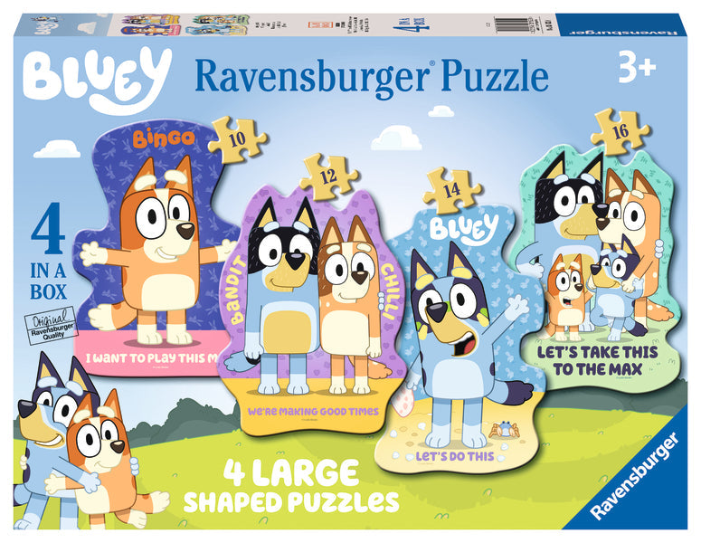 Bluey 4 Large Shaped Puzzle