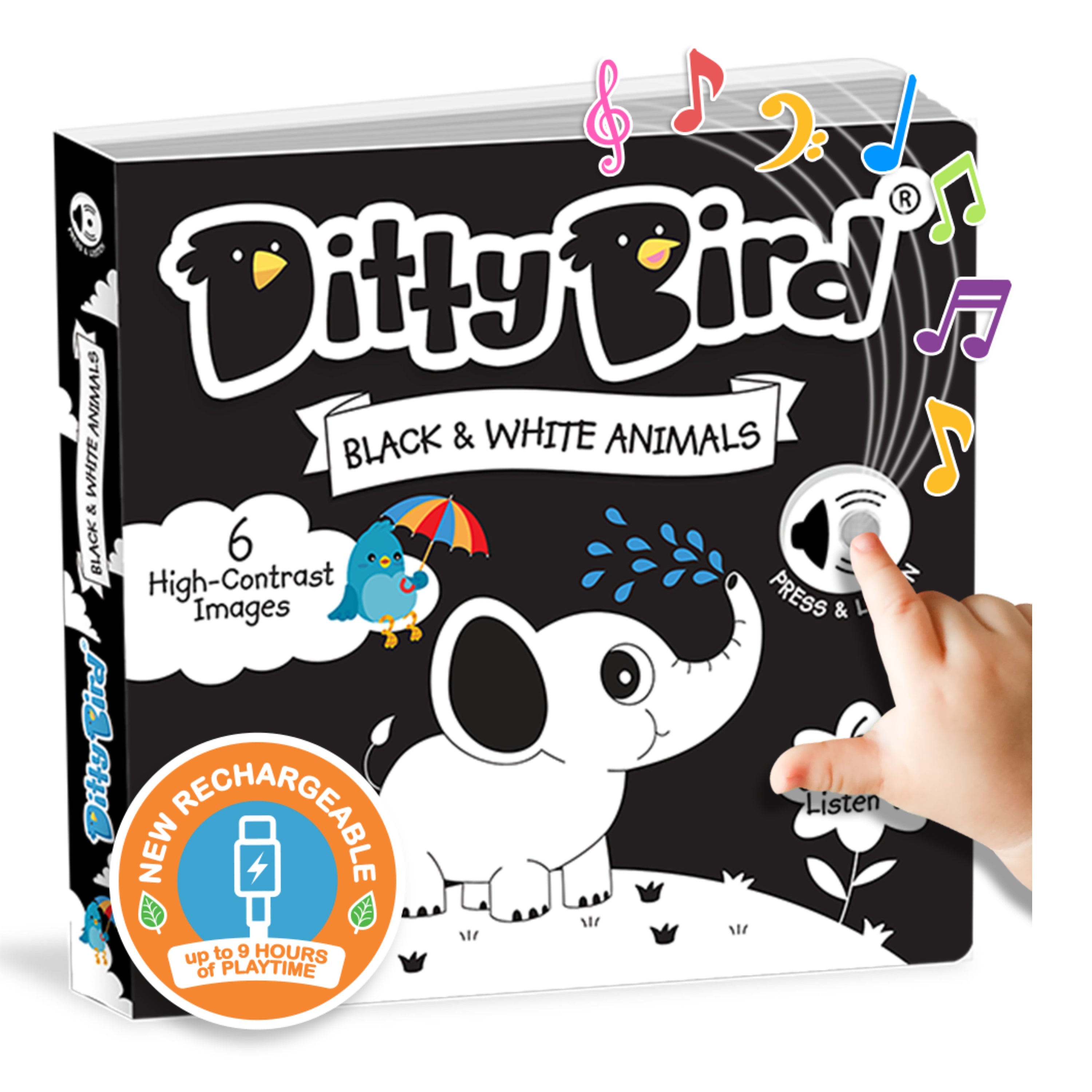 Ditty Bird Black and White Animals