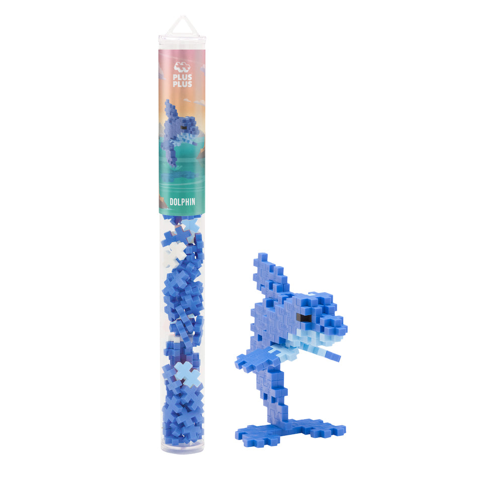 Plus Plus Dolphin Tube 70 pc