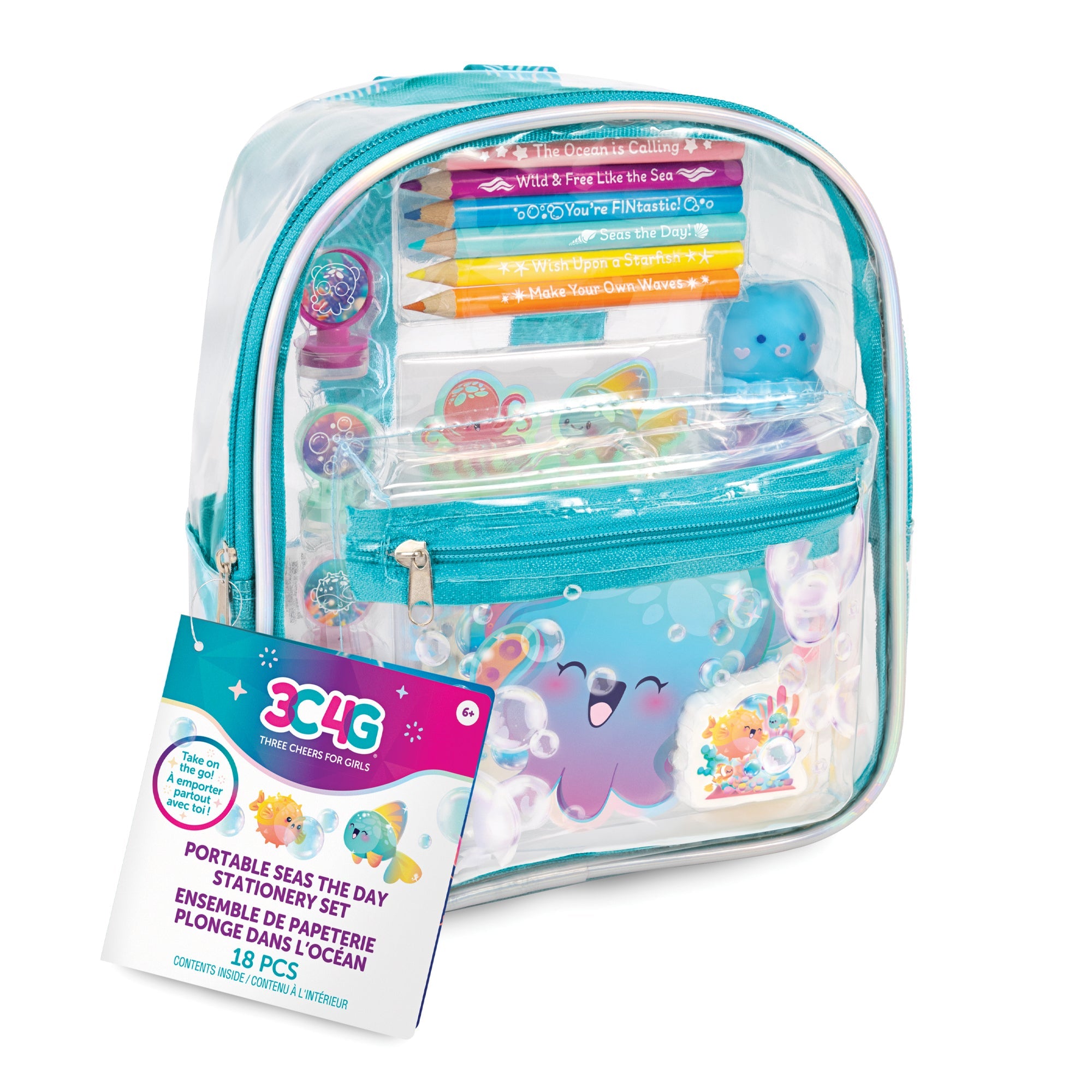 Seas The Day Portable 8" Bag Stationery Set