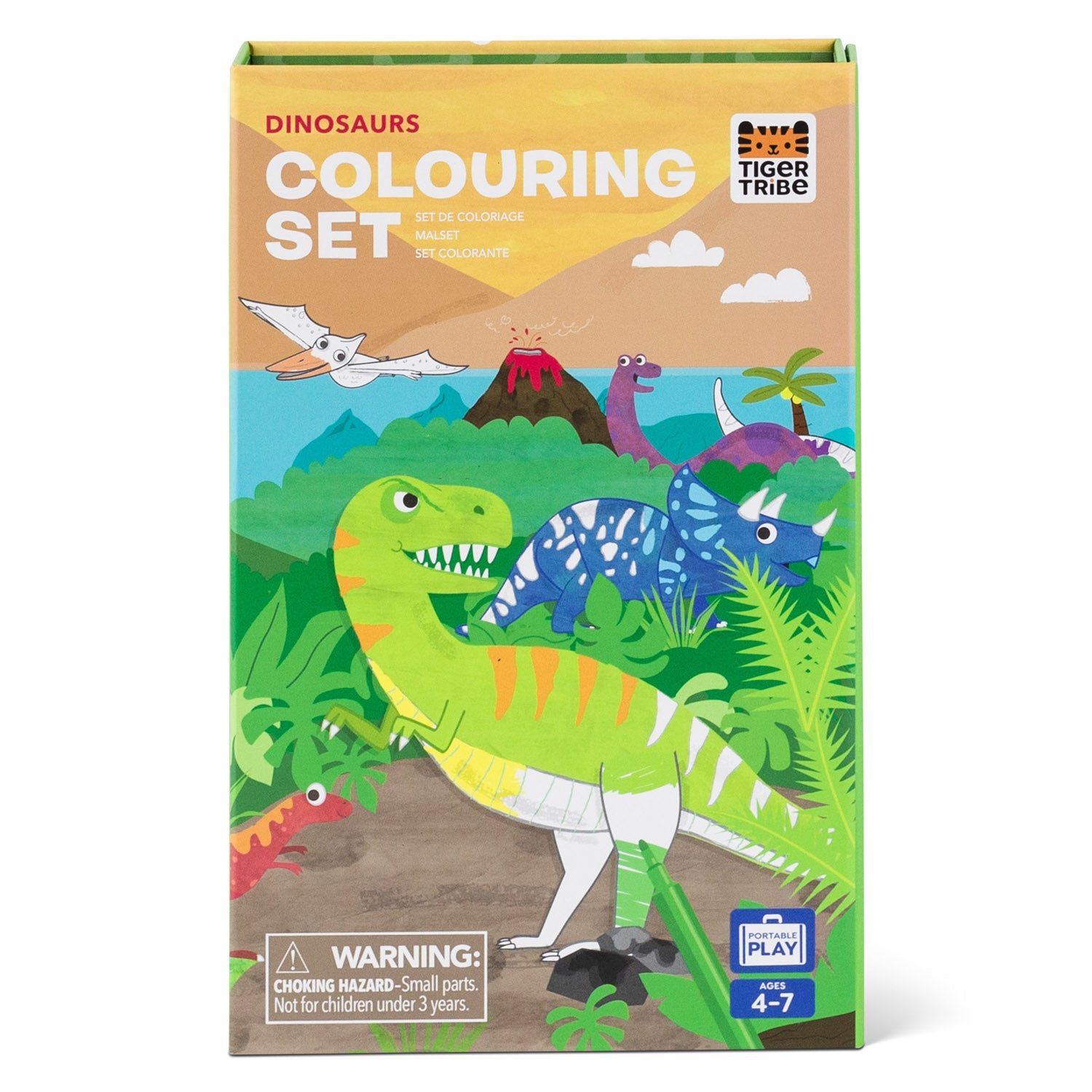 Tiger Tribe Coloring Set   Dinosaur