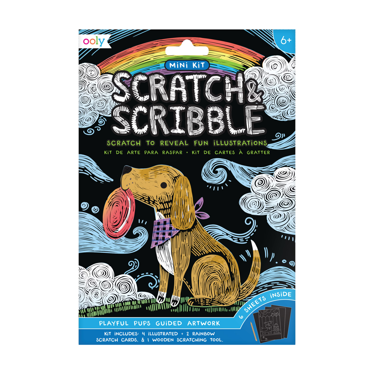 Scratch & Scribble: Mini Kit   Playful Pups