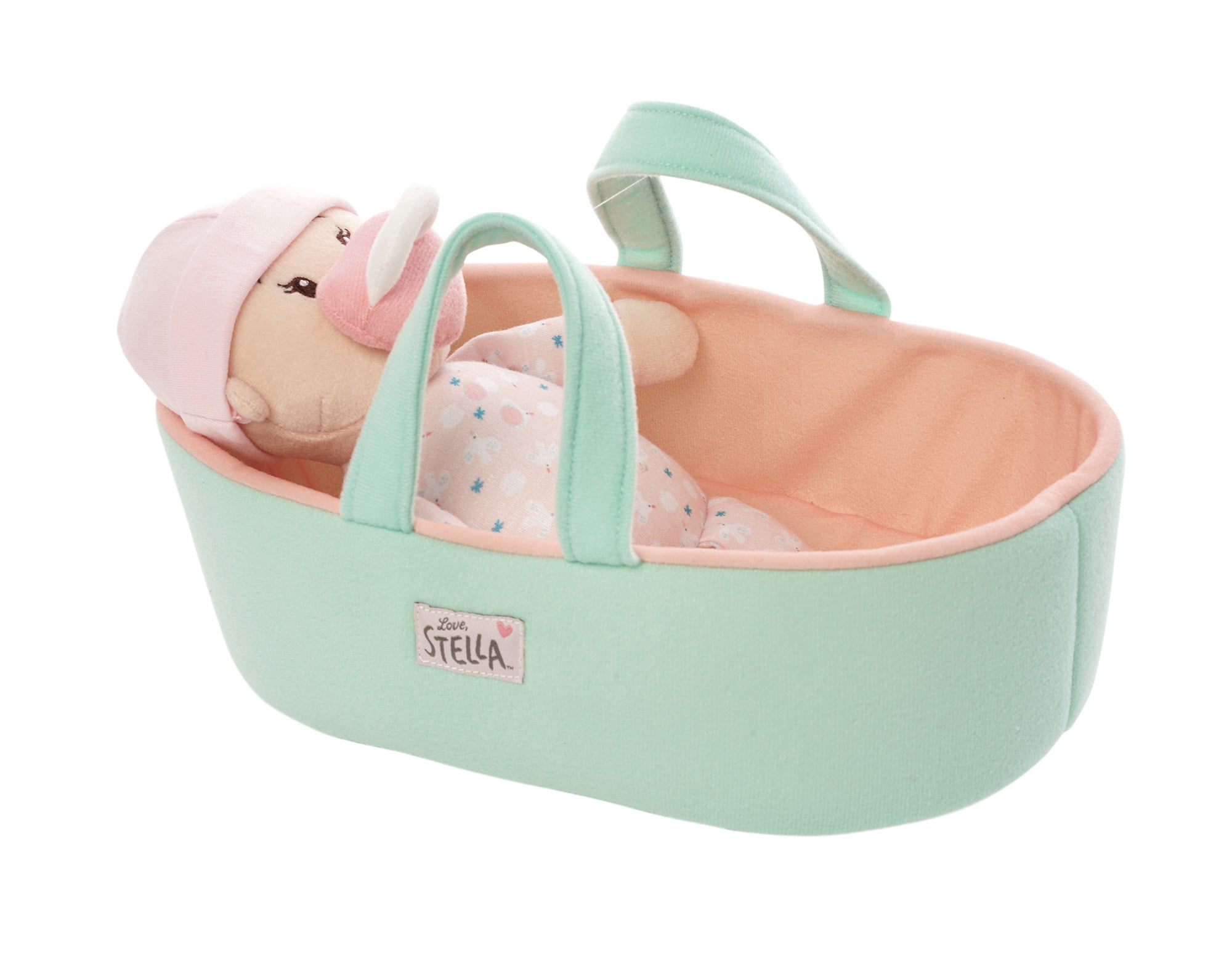 Love, Stella My First Doll Peach & Bassinet