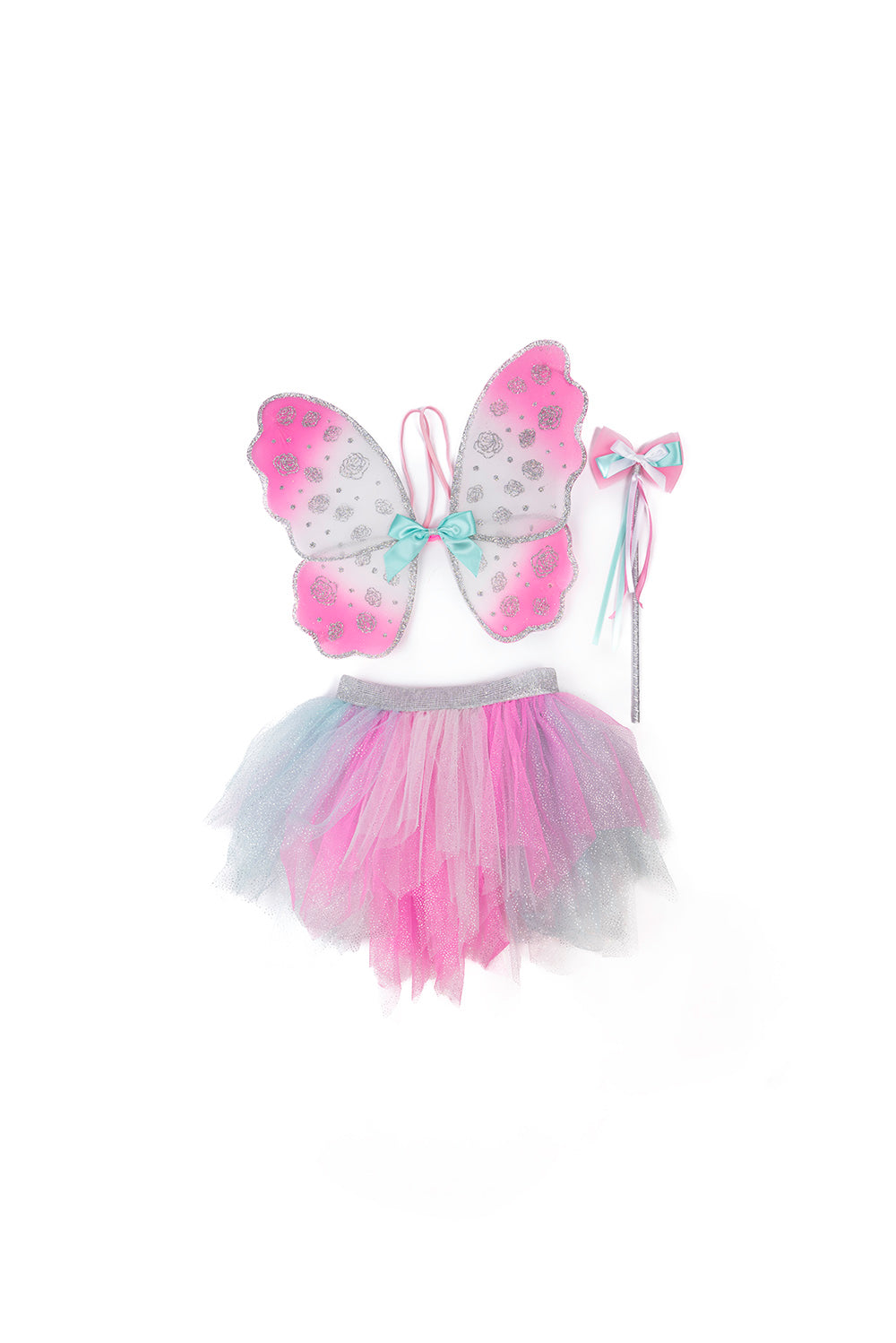 Think Mint Pink Skirt, Wings, and Wand
