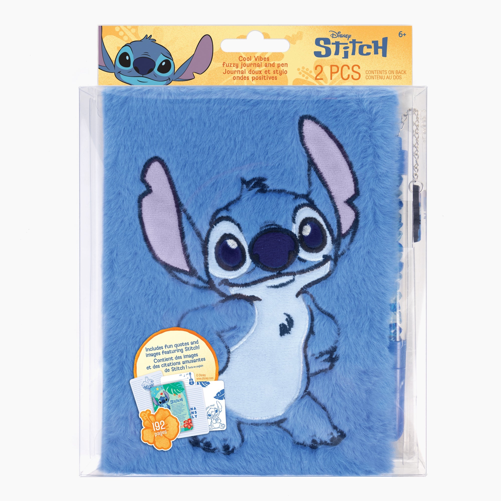 Disney's Stitch Fuzzy Journal & Pen