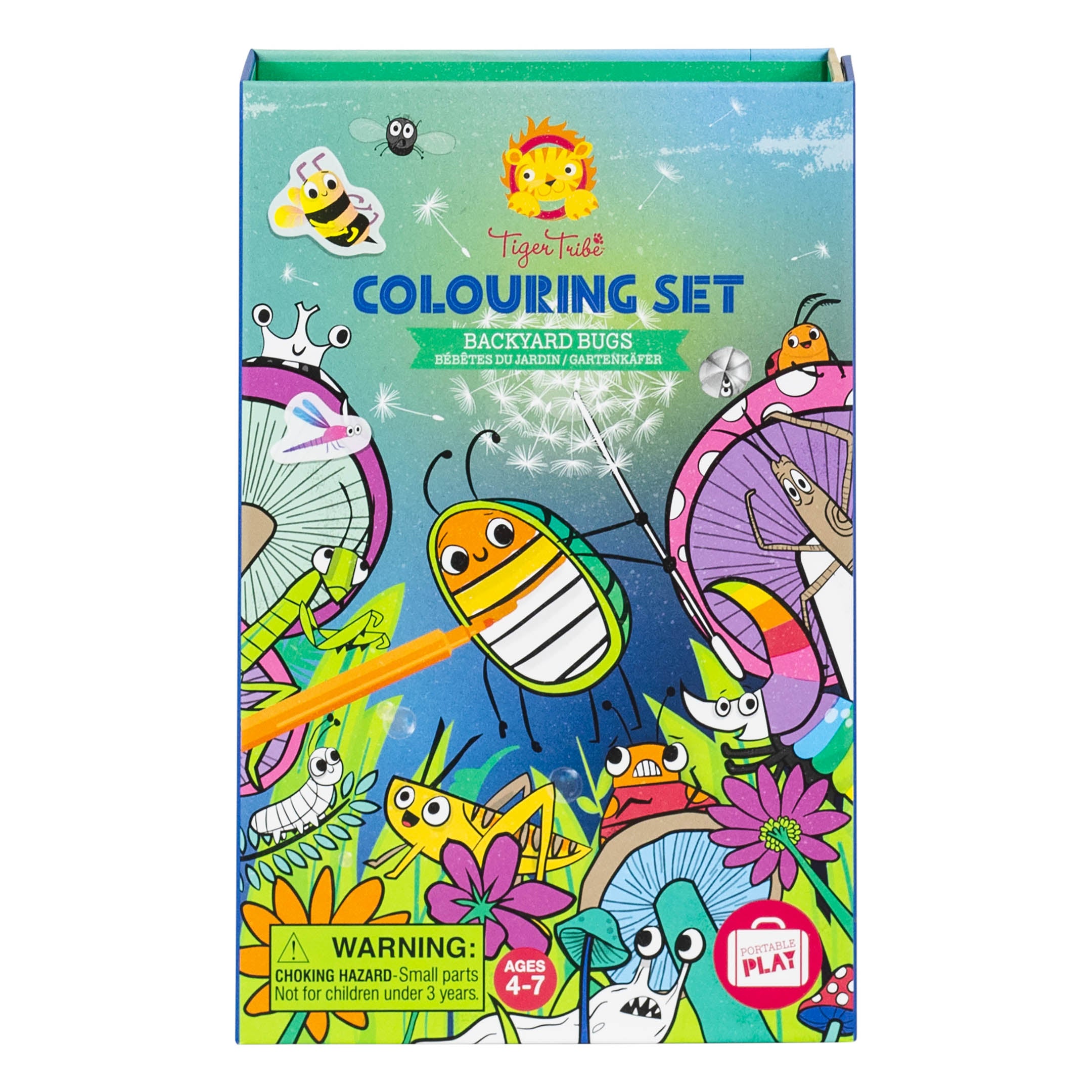 Tiger Tribe Coloring Set   Backyard Bugs
