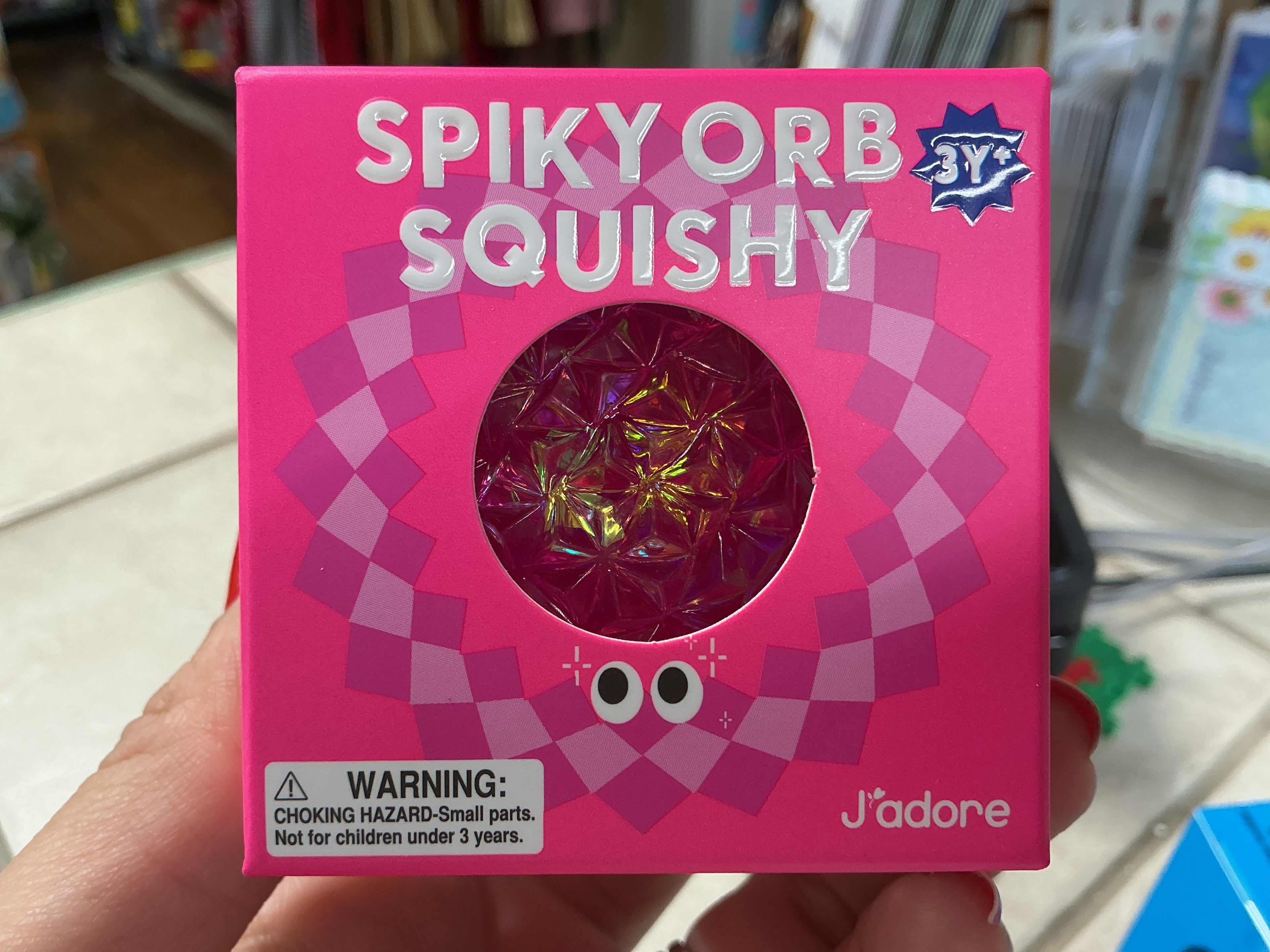 Spiky Orb Squishy Pink