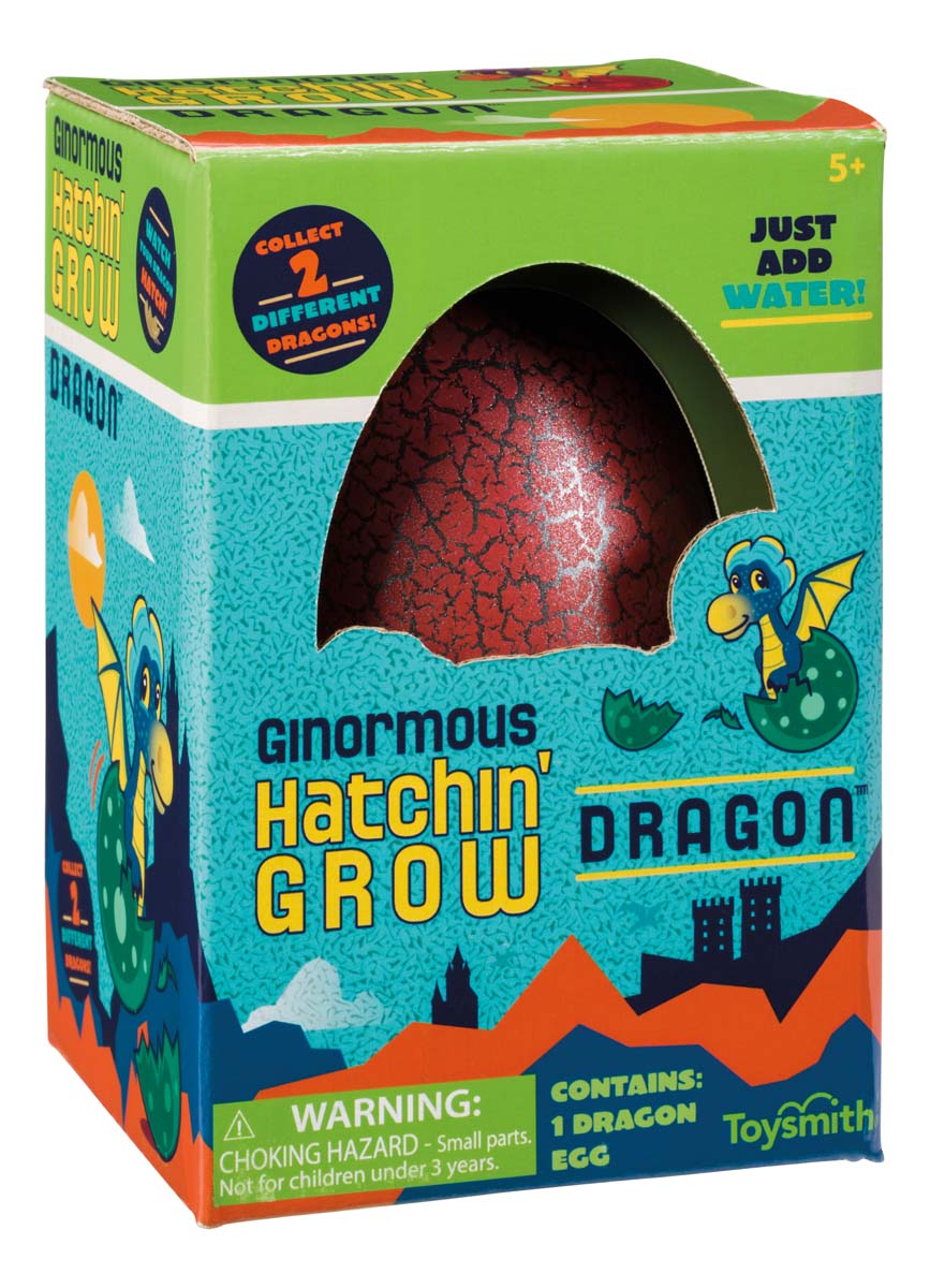 Toysmith Ginormous Hatchin Grow Dragon