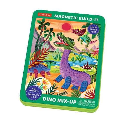 Magnet Tin Build Dino Mix Up