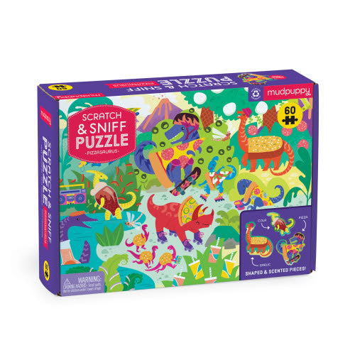 Puzzle 60 Scratch and Sniff Pizzasaurus