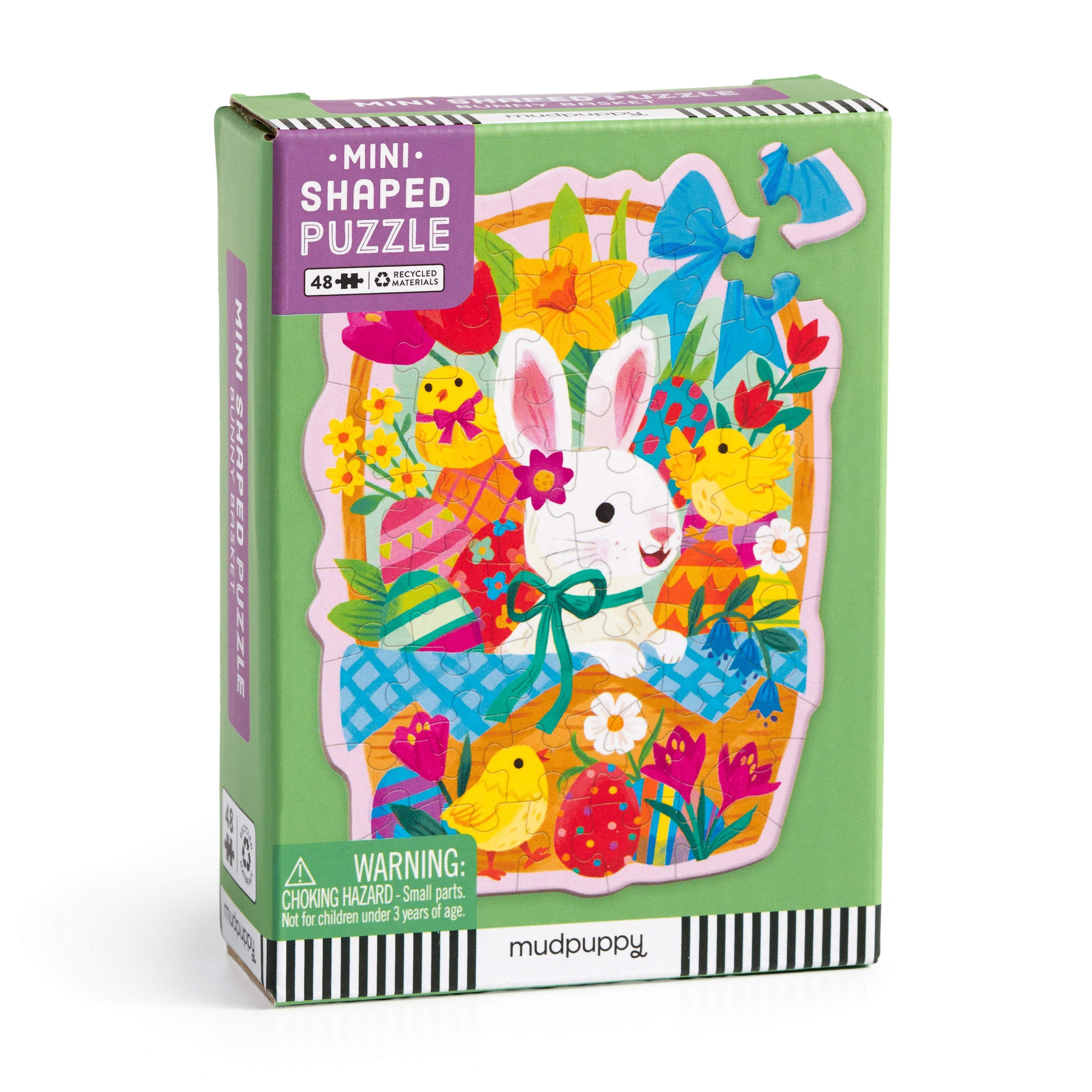 Puzzle 48 Mini Shaped Bunny Basket