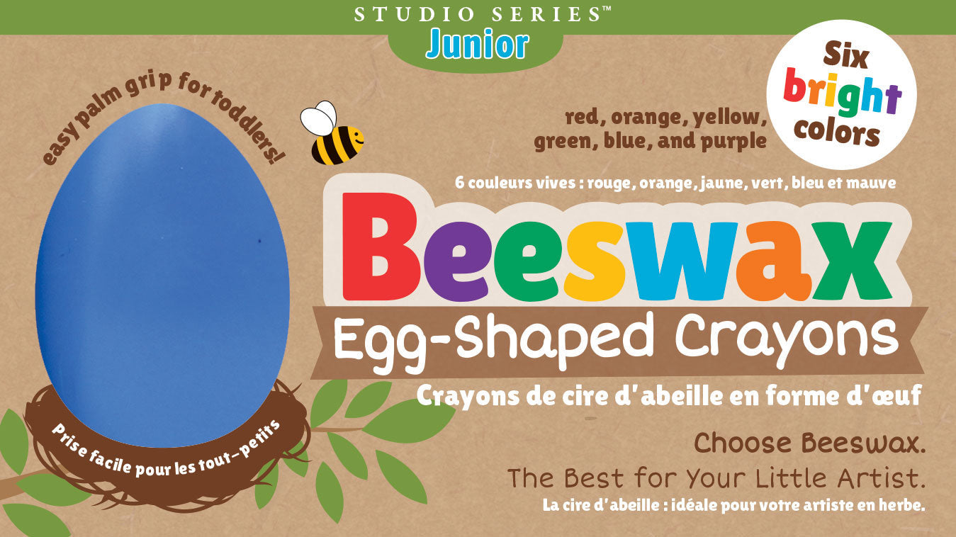 Studio Series Junior Beeswax Egg Shaped Crayons
