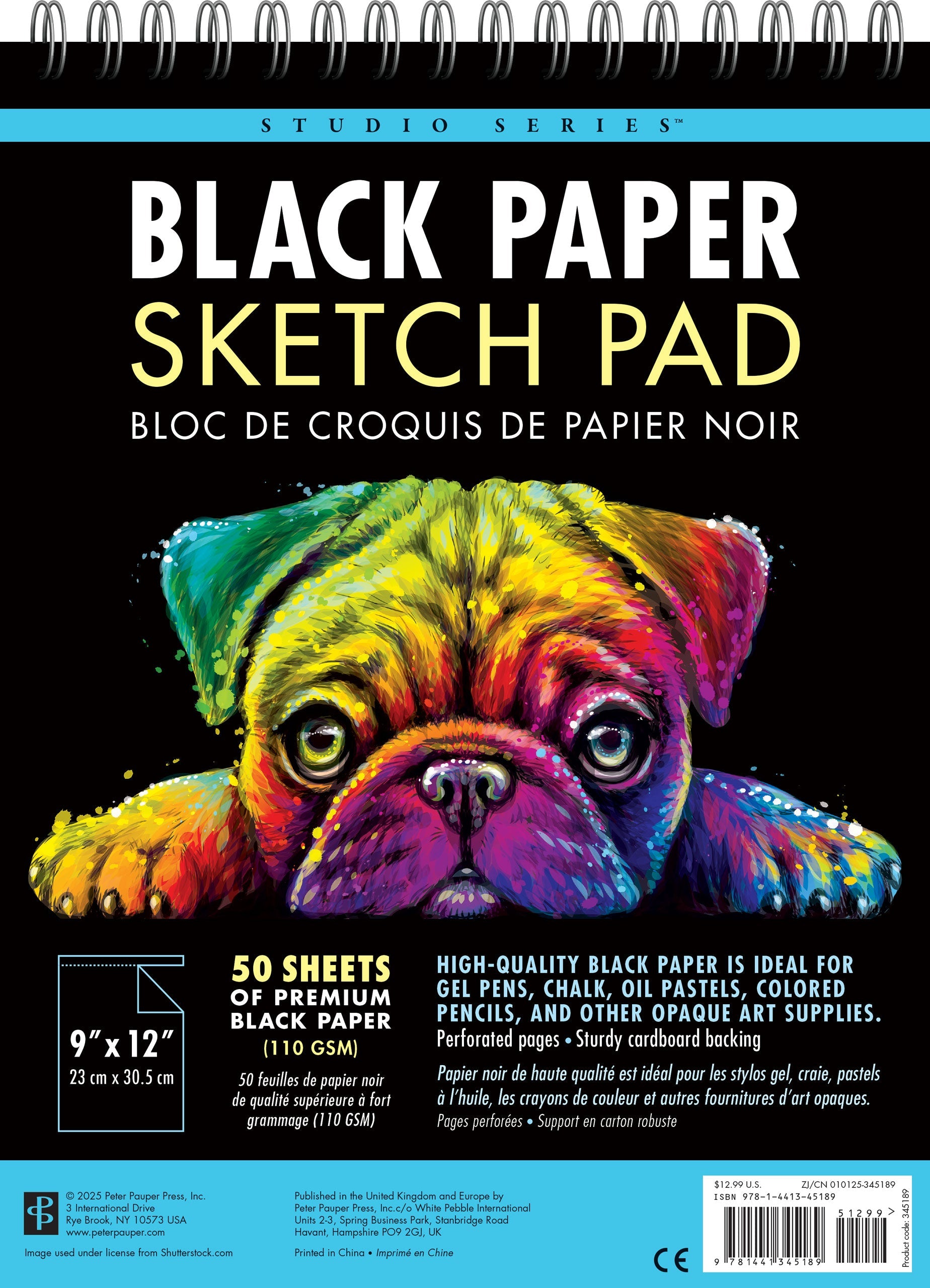Studio Series Black Paper Sketch Pad