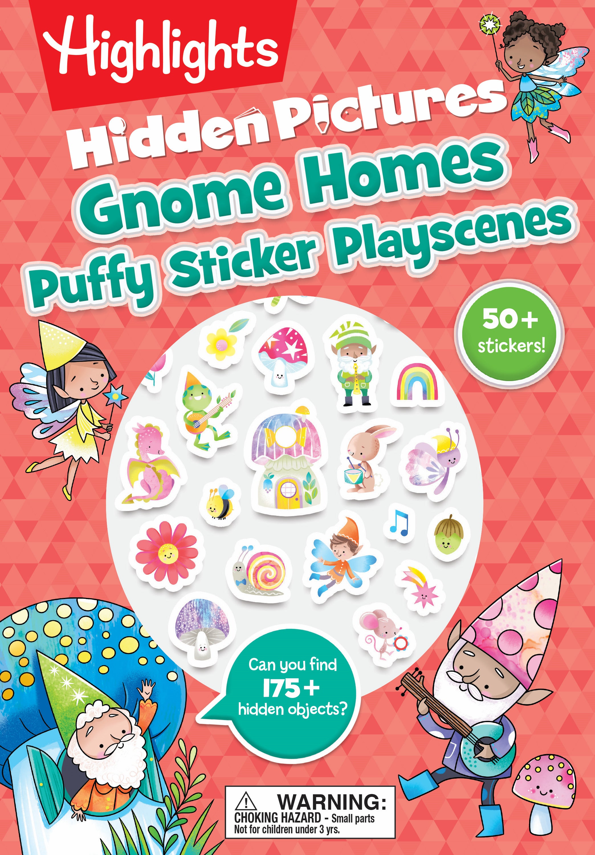 Gnome Homes Hidden Pictures Puffy Sticker Playscen