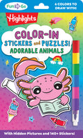 Color In Stickers and Puzzles! Adorable Animals