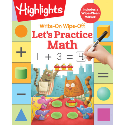 Write-On Wipe-Off Let's Practice Math