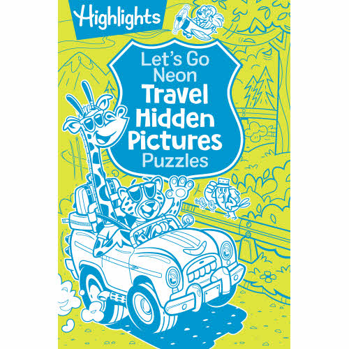 Let's Go Neon Travel Hidden Pictures Puzzles
