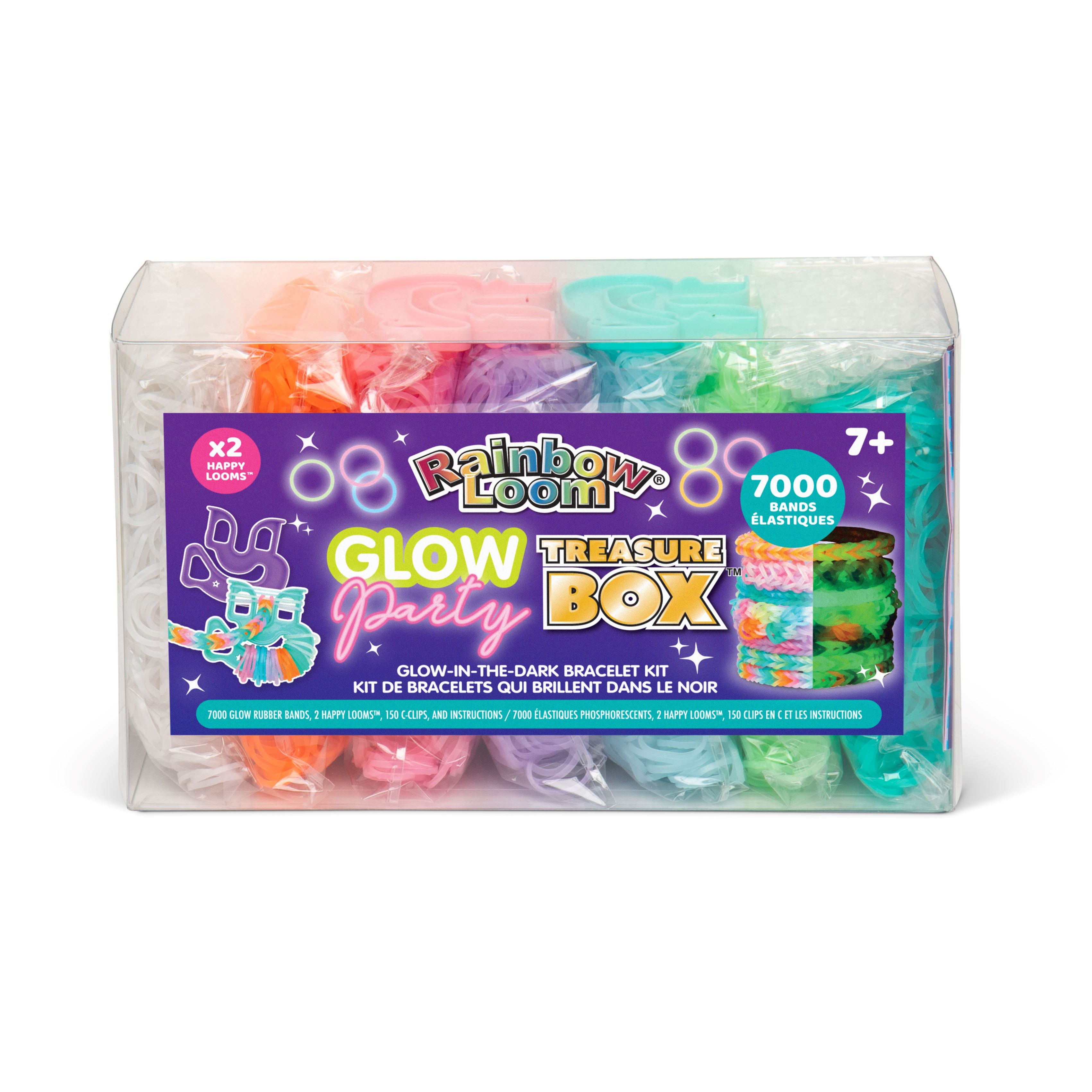 Rainbow Loom Glow Party Treasure Box