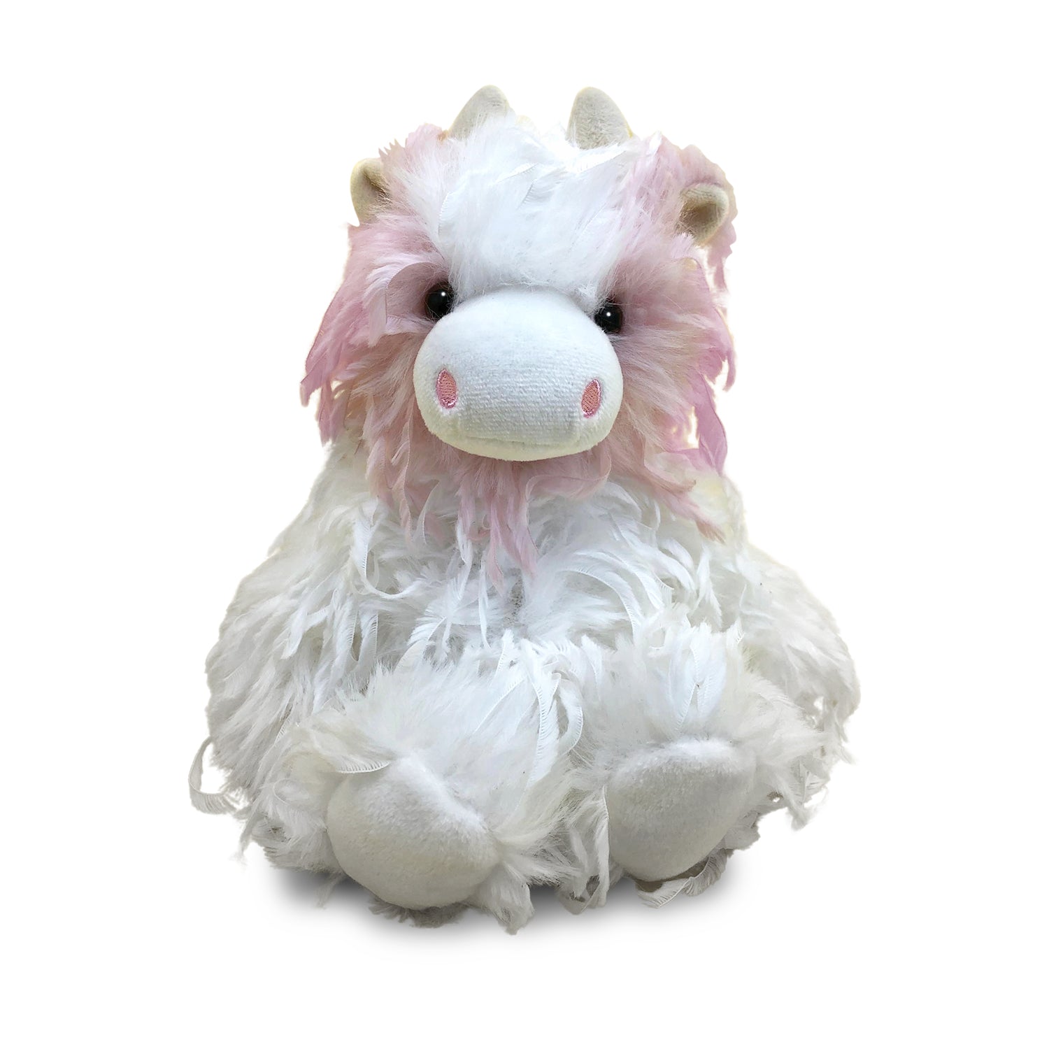 Feathers Strawberry Cow 10” H