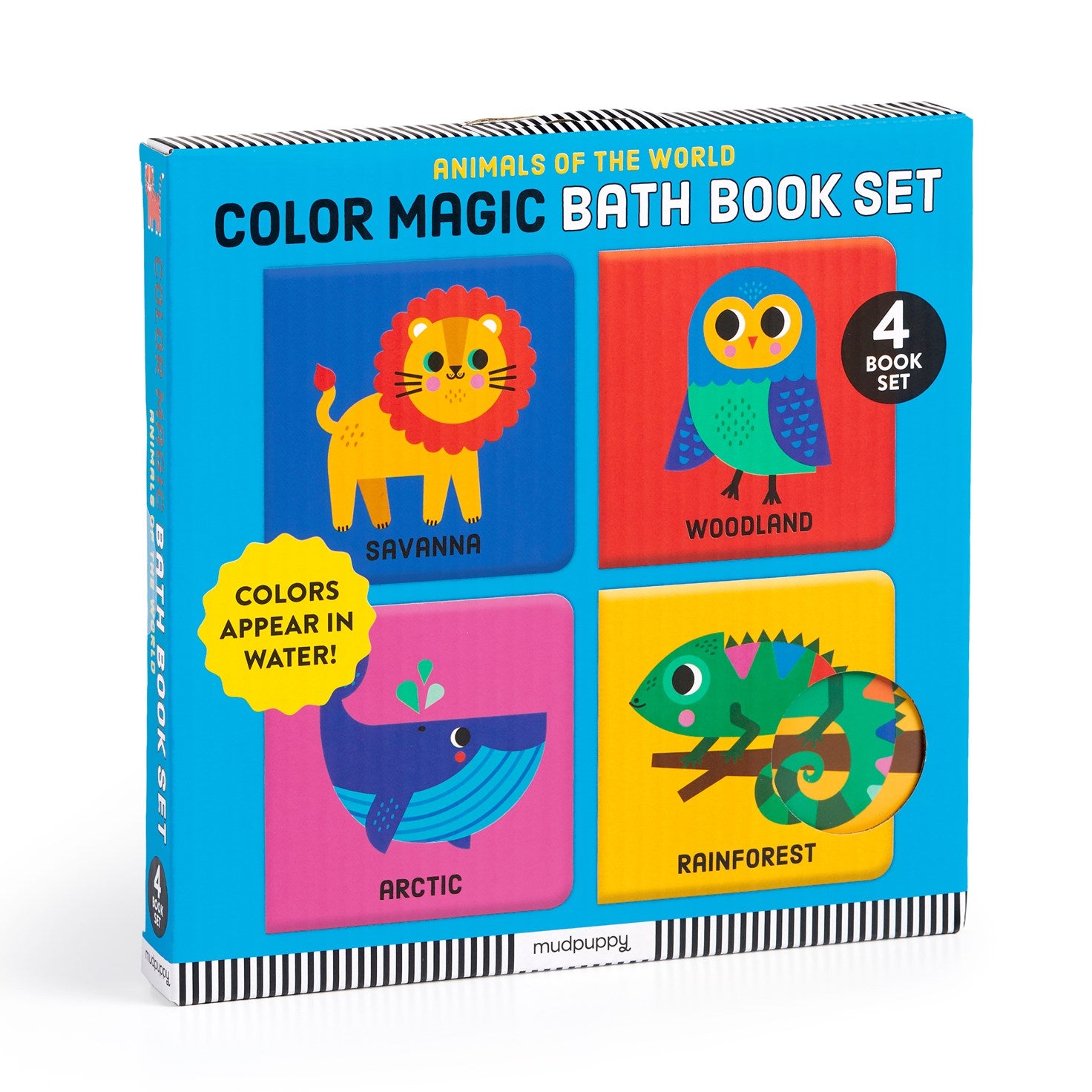 Bath Book Set Animals Of The World