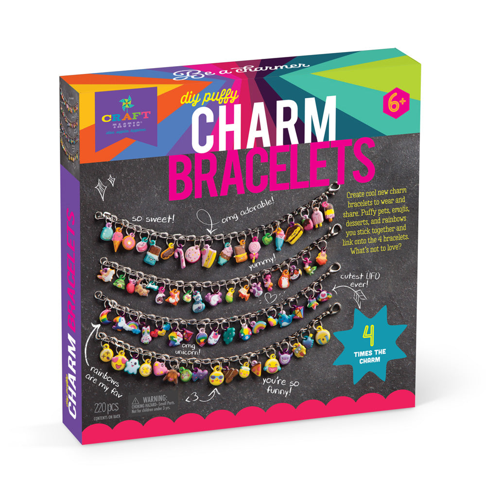 Craft Tastic DIY Puffy Charm Bracelets