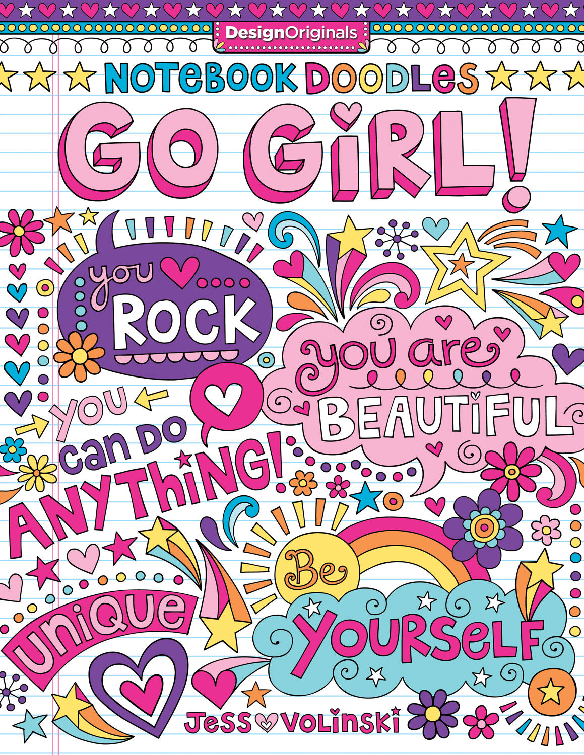 Notebook Doodles Go Girl! Coloring & Activity Book