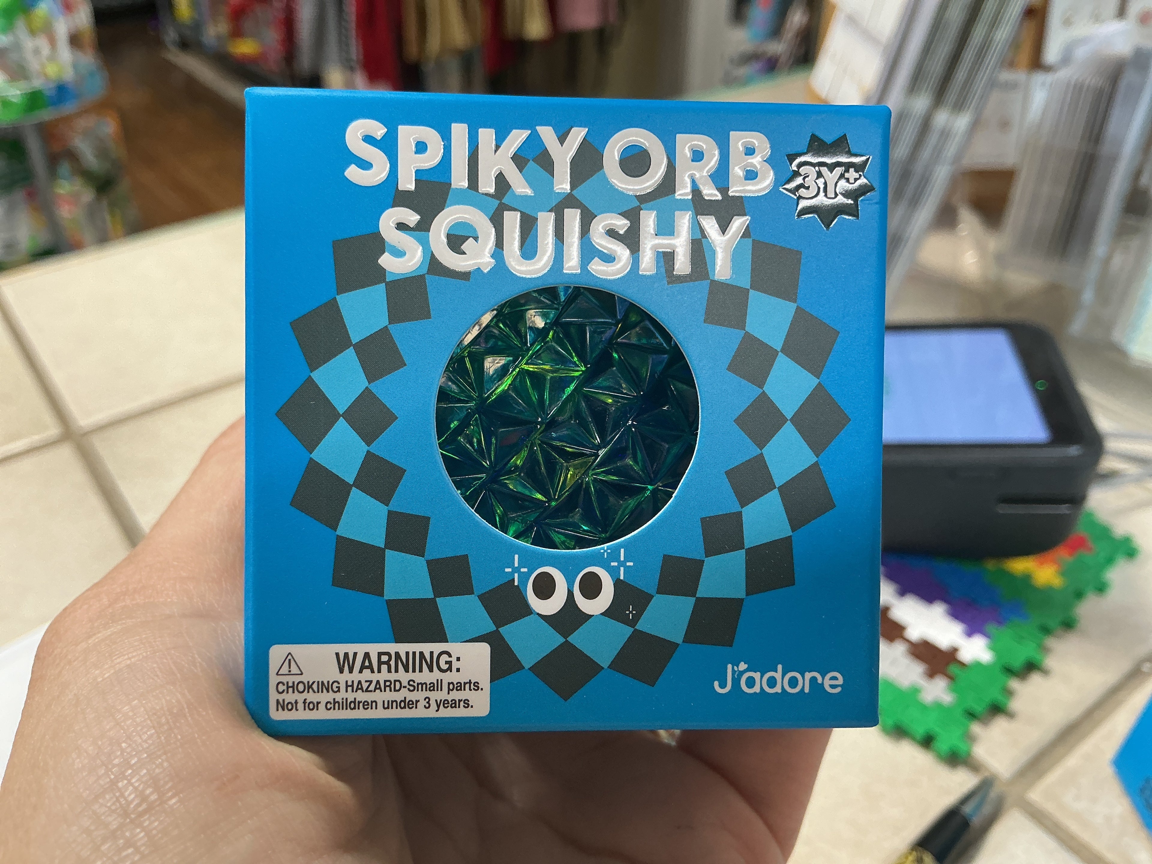 Spiky Orb Squishy Blue