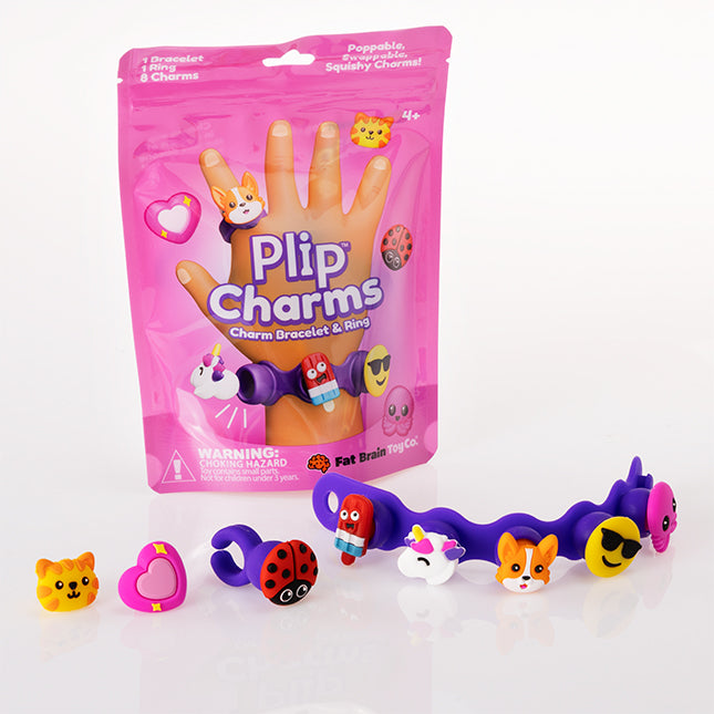Plip Charms Purple Bracelet and Ring