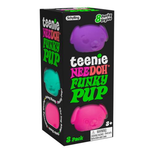 NeeDoh Teenie Funky Pup 3 pack