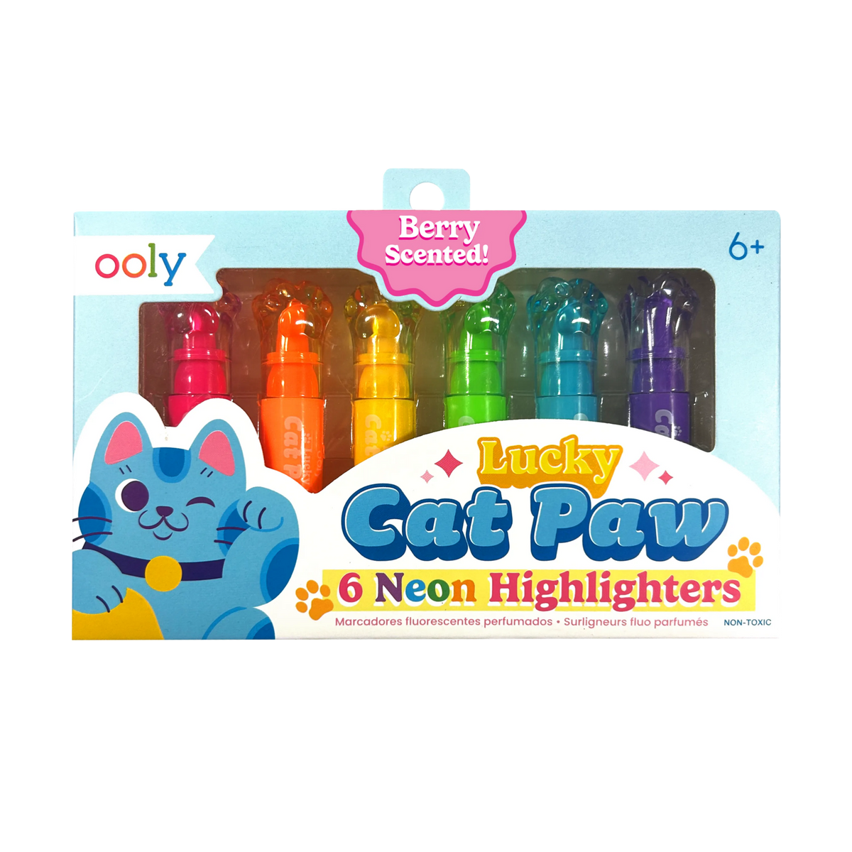 Lucky Cat Paw: Neon Highlighters Berry