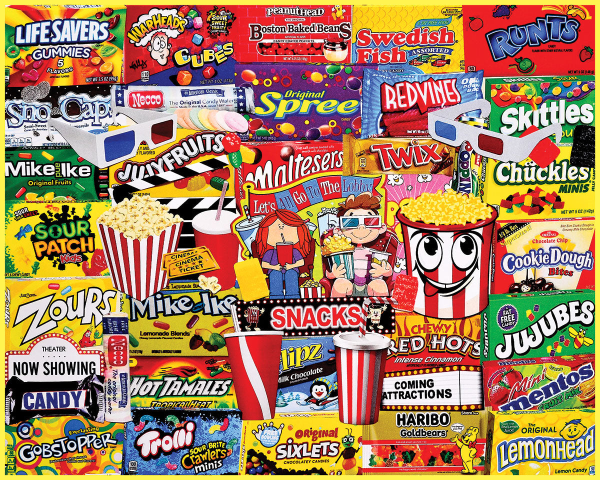 White Mountain Movie Snacks 1000 Pc