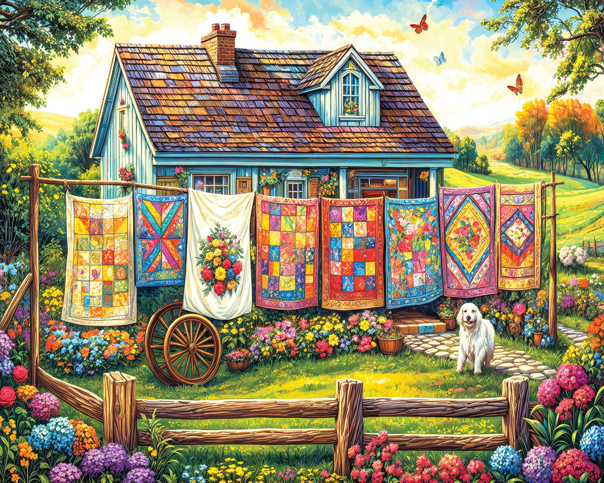 White Mountain Quilt Garden 500 Pc