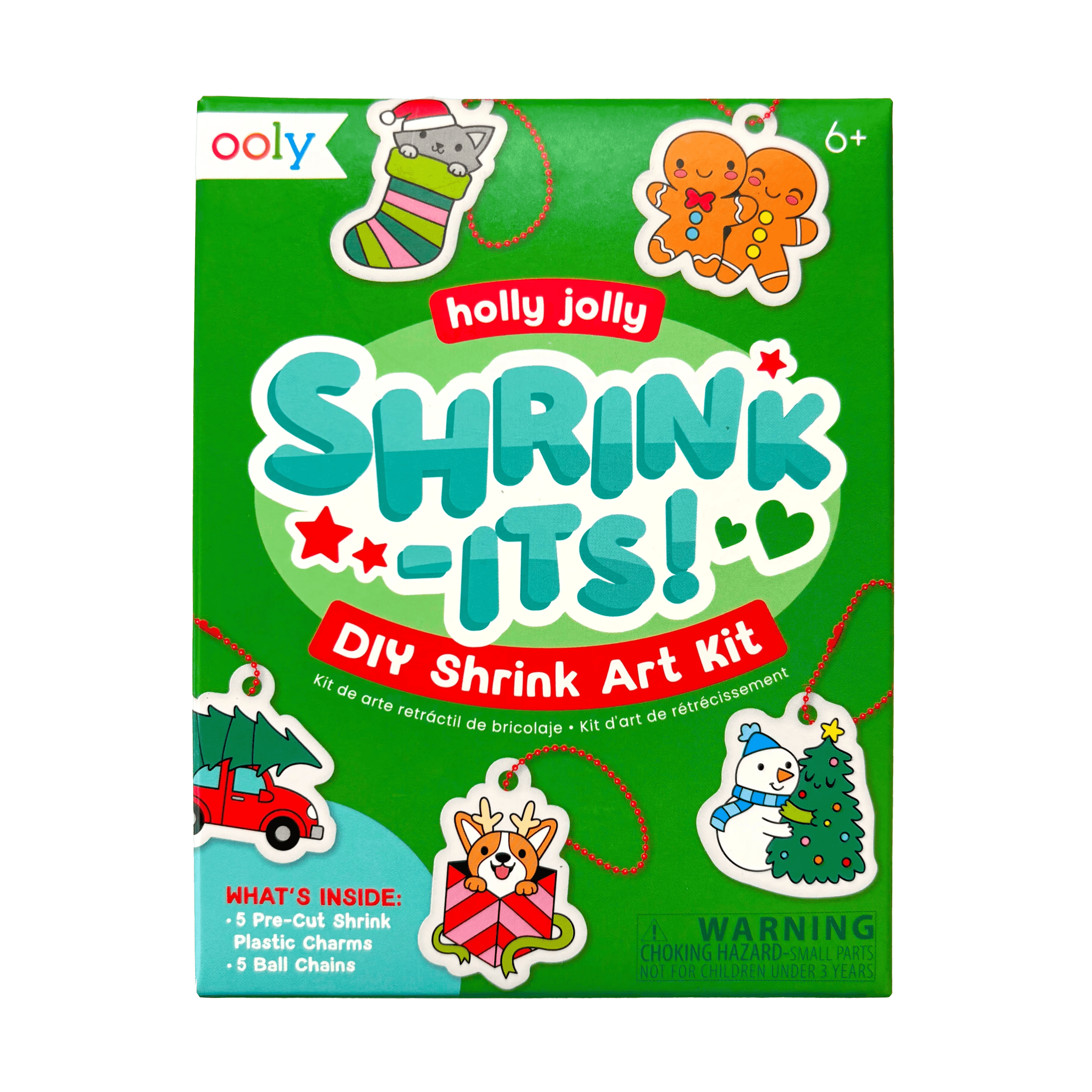 Mini Shrink Its! D.I.Y. Shrink Art Kit   Holly Jolly