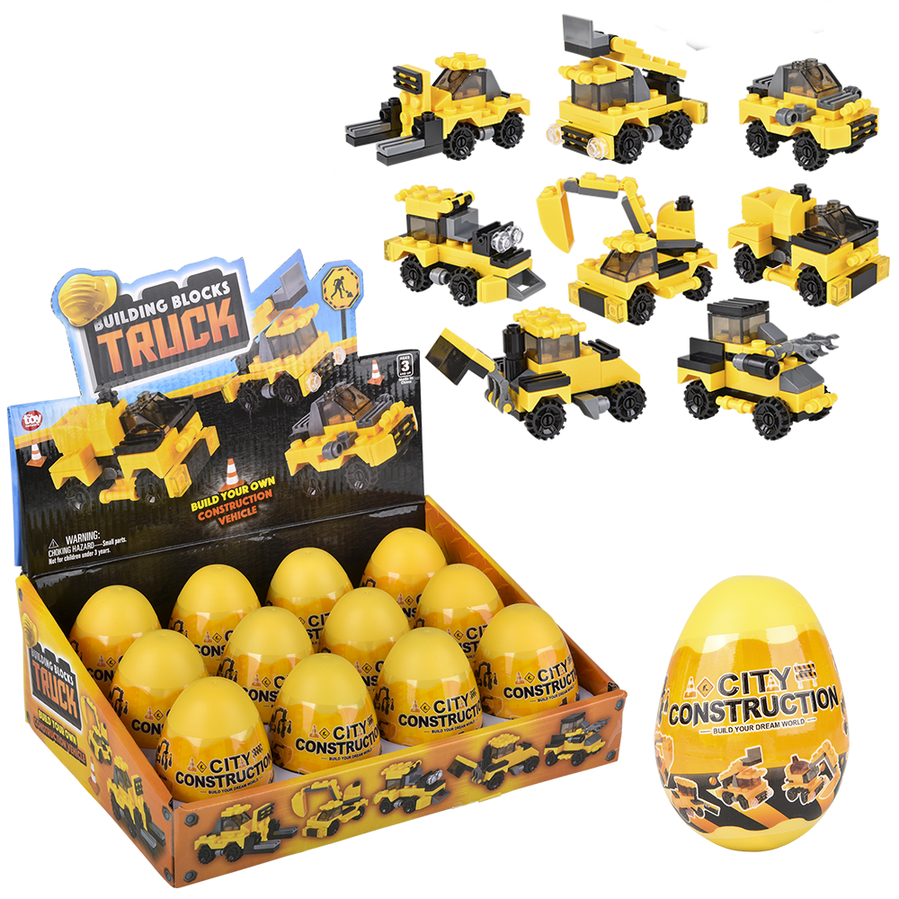 Building Block Construction Truck Egg