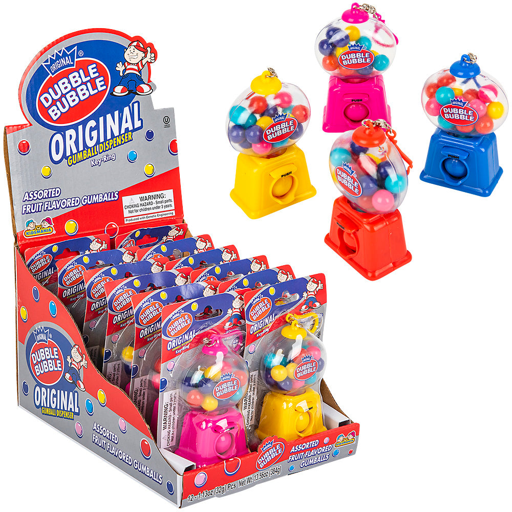 Dubble Bubble Gumball Dispenser Keychain