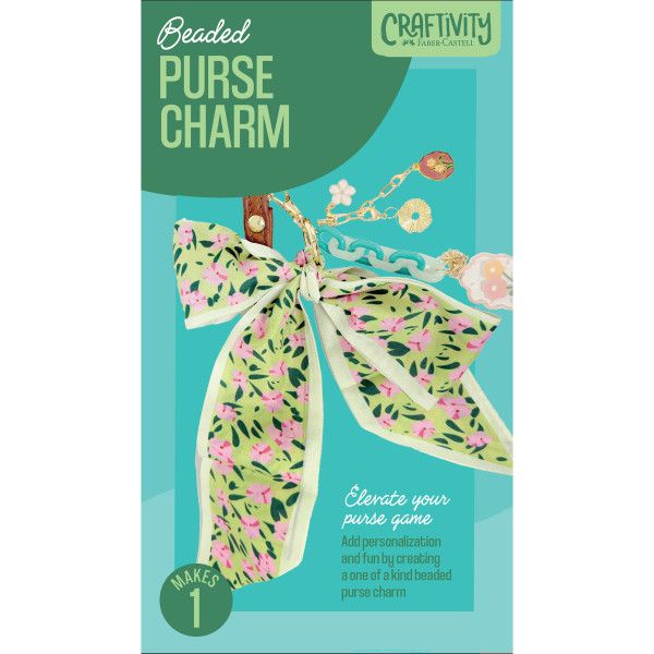 Beaded Purse Charm Bilingual