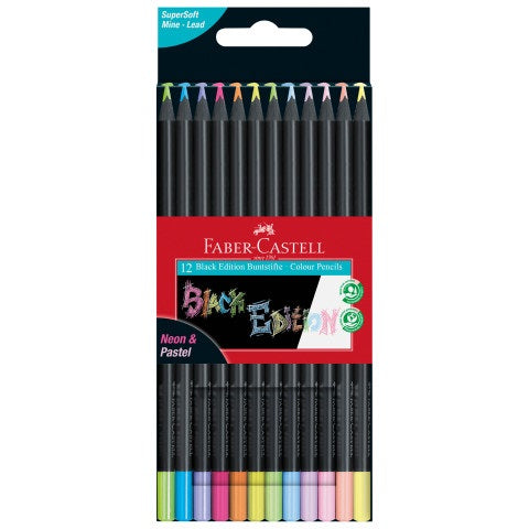 Black Edition Color Pencils Neon + Pastel