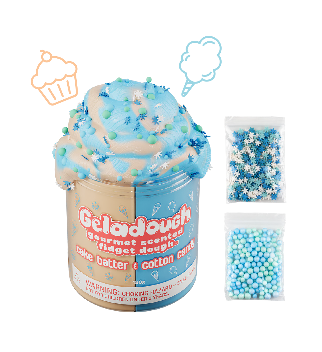 Geladough Cake Cotton Candy