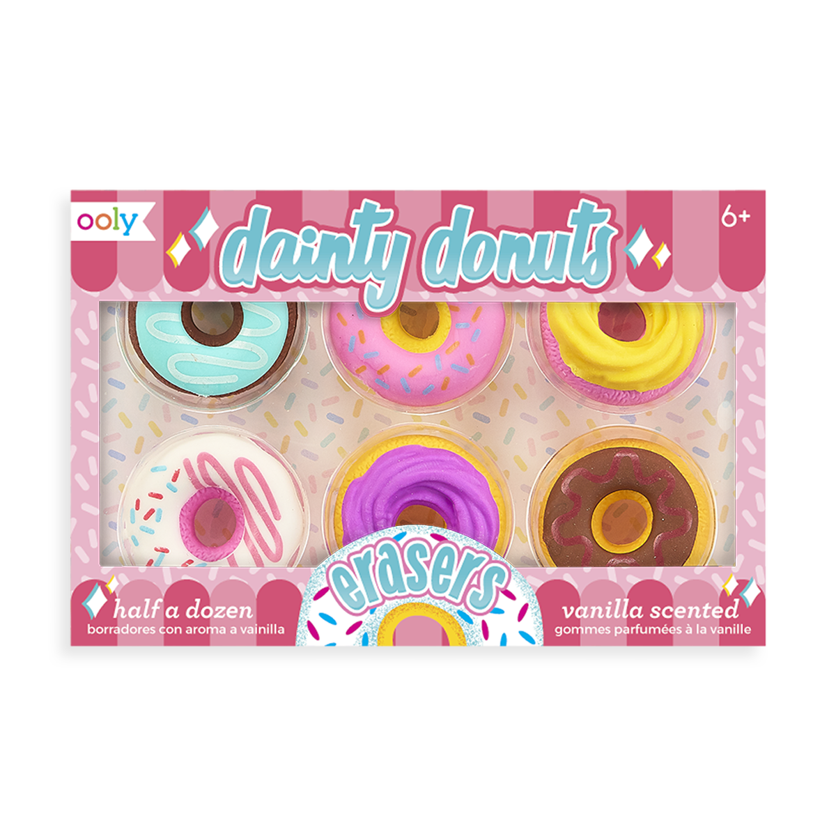 Dainty Donuts: Vanilla Scented Puzzle Erasers