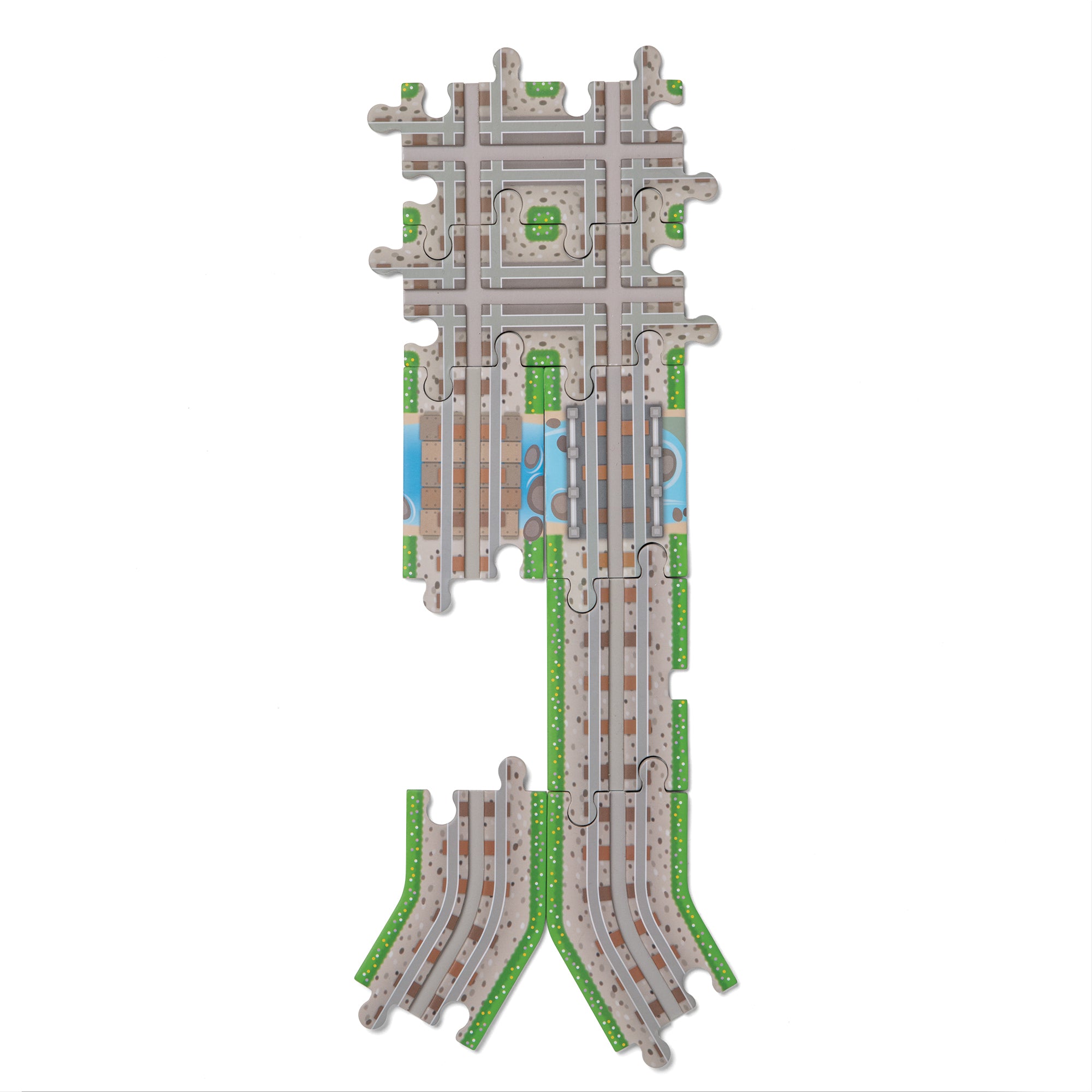 Design Your Own Railroad Floor Puzzle