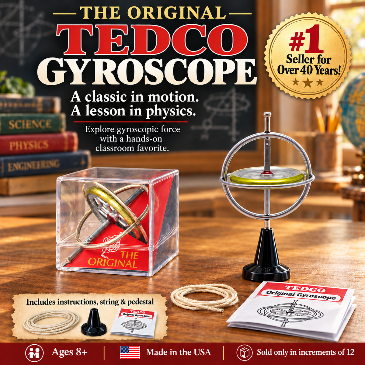 Original TEDCO Gyroscope/Boxed