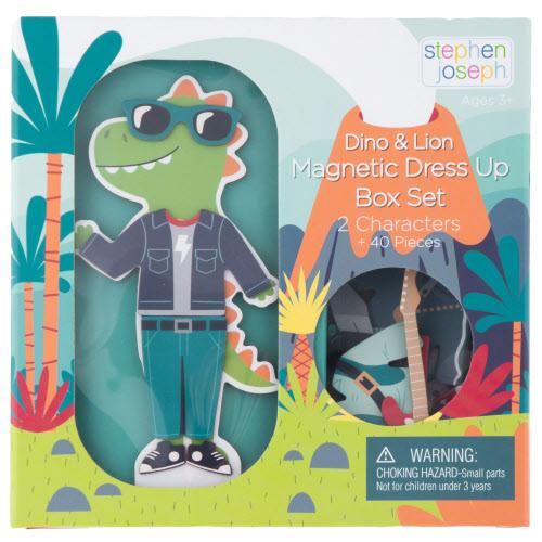 Magnetic Dress Up Box Set Dino And Lion