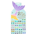 Mermaid Sticker Earrings, 30 pairs