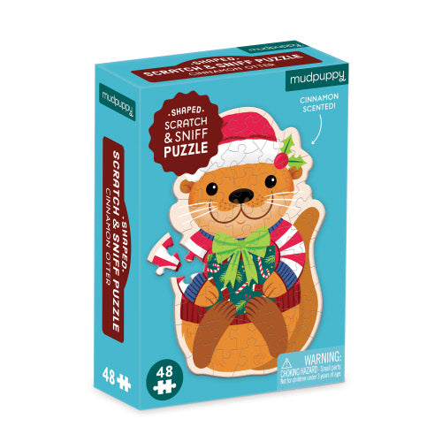Puzzle 48 Mini Scratch Sniff Cinnamon Otter