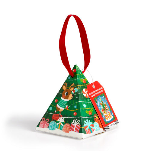 Puzzle Ornament Reindeer Snowglobe