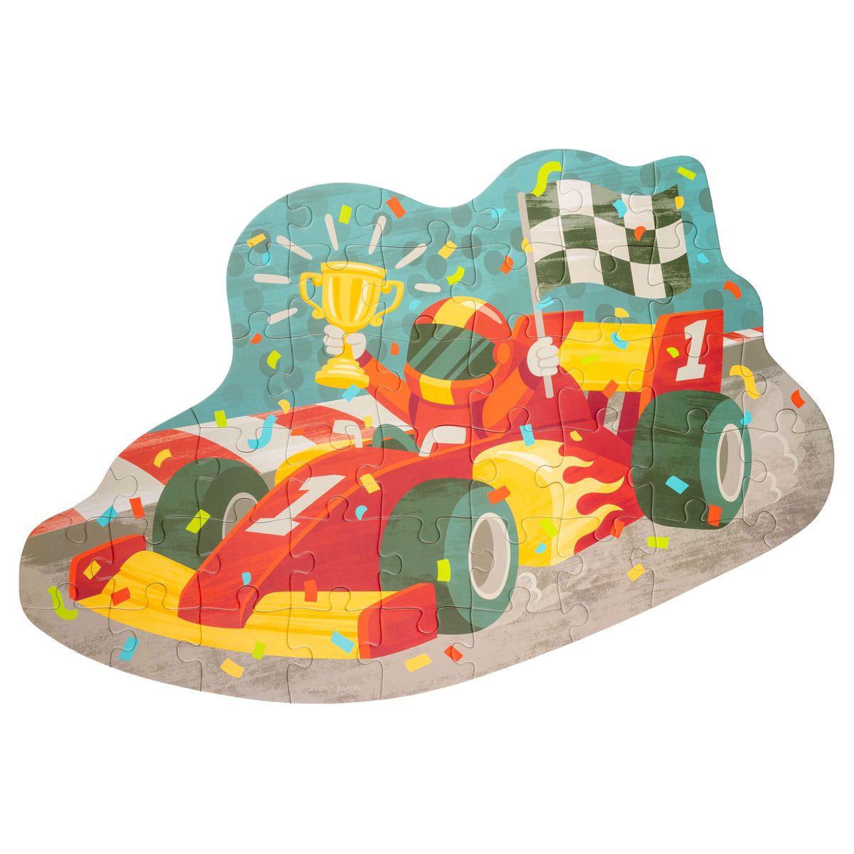 Shaped Jigsaw Puzzle Racecar