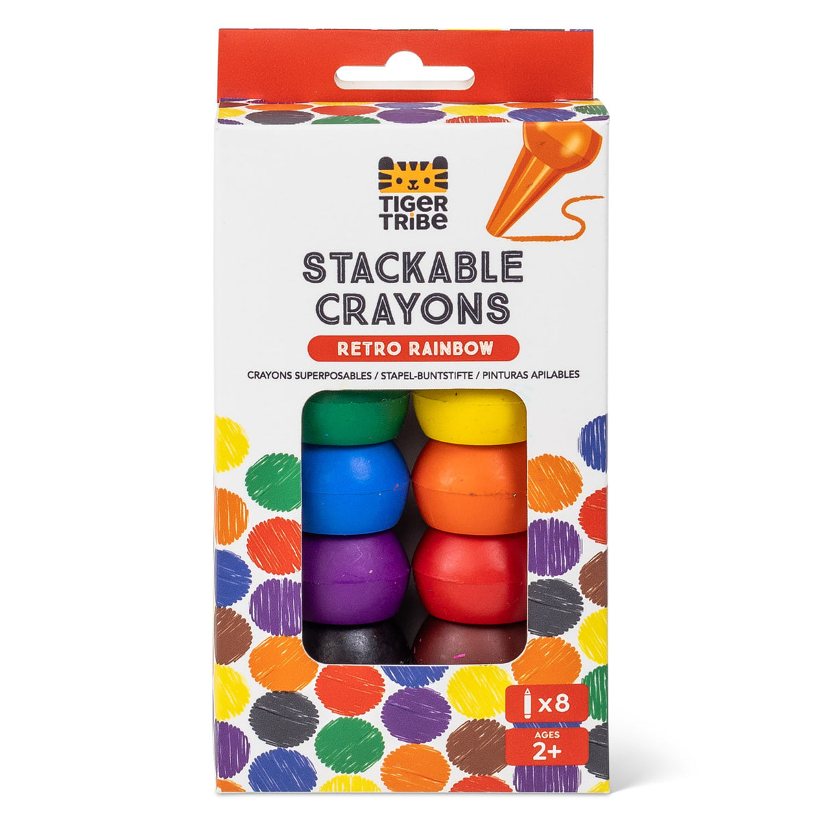 Stackable Crayons   Retro Rainbow