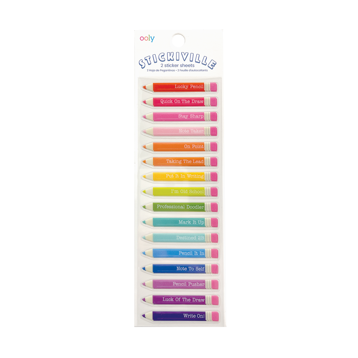 Stickiville Stickers: Lucky Pencils