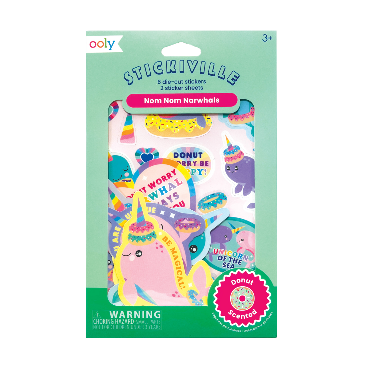 Stickiville: Scented Stickers   Nom Nom Narwhals