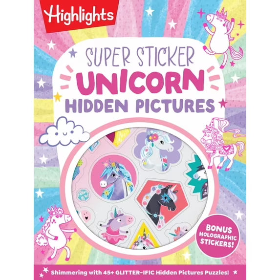 Highlights Super Sticker Unicorn Hidden Pictures